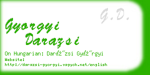 gyorgyi darazsi business card